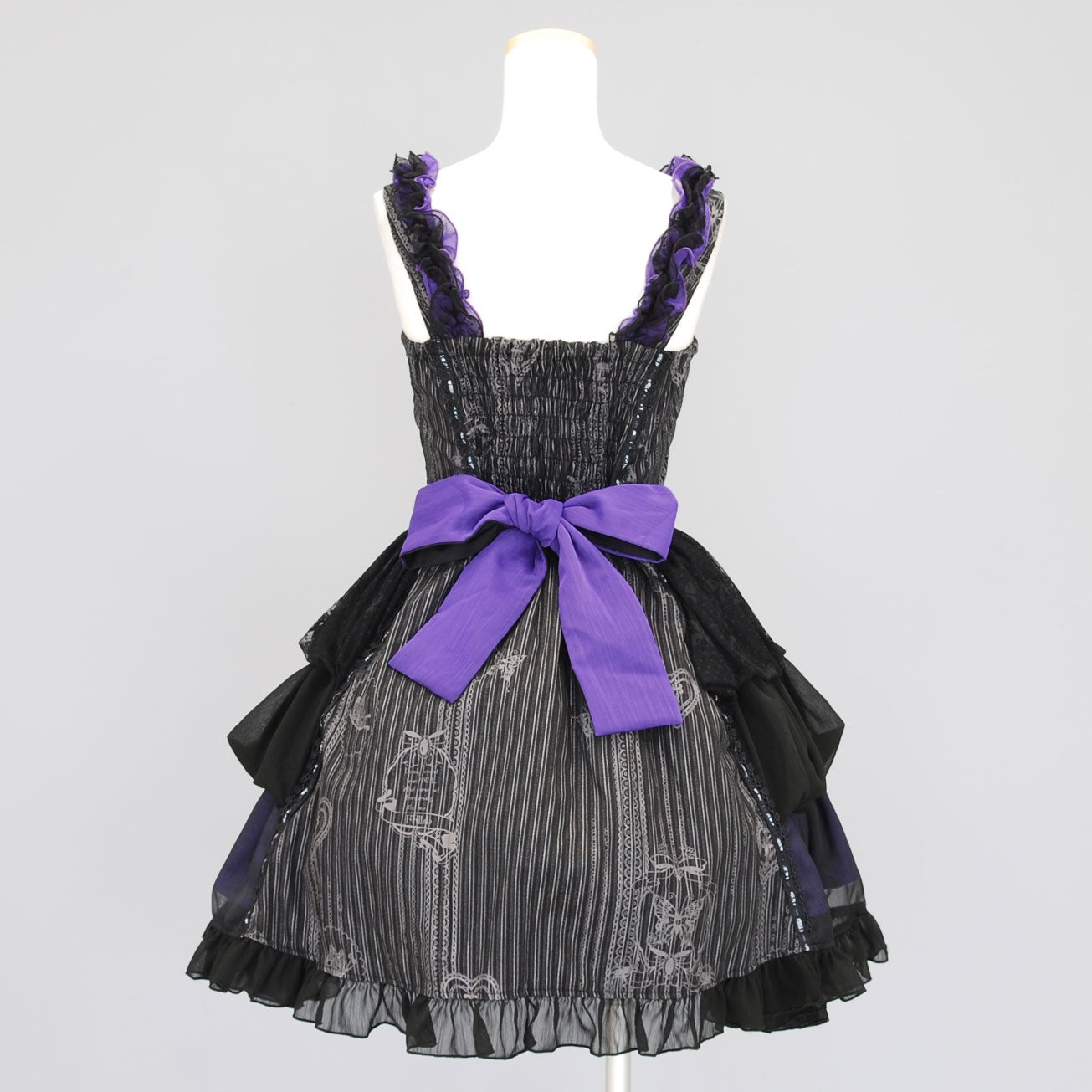 FRILL Lace-up Embroidered JSK by h.NAOTO
