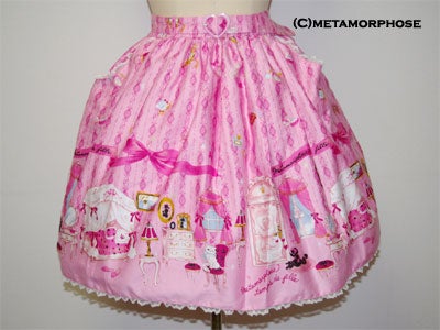 Room Print Skirt (Mini Length) by Metamorphose Temps de Fille