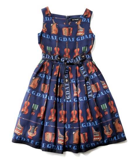 ジェーンマープル バイオリン柄JSK Violin Print Square Neck JSK by Jane Marple