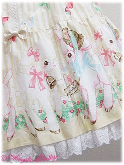 Angelic pretty【sheep garden エプロン風スカートセット Sheep Garden Tiered JSK by Angelic Pretty