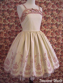Crown Embroidered JSK (93cm) by Innocent World