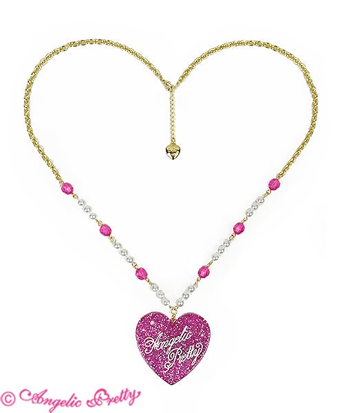 Deco Heart Necklace (2020 2nd Release) by Angelic Pretty