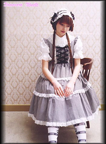 Gingham Stripe JSK by Innocent World
