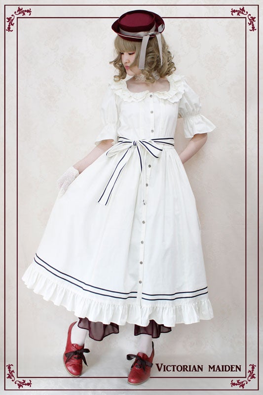Marine Royal Blouse OP by Victorian Maiden