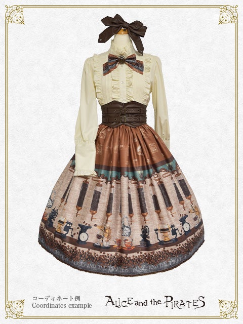 Fleeting Moments ~Mysterious Coffee Shop Under the Moon~ Skirt by