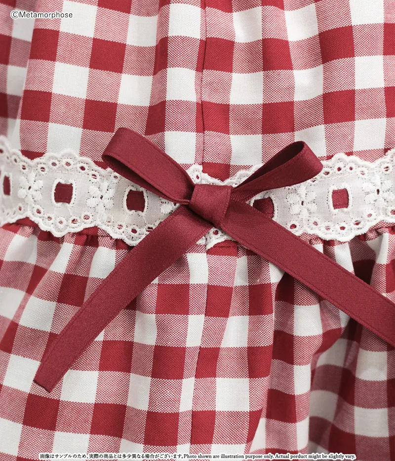 Candy Shirring Ribbon JSK (Gingham) by Metamorphose Temps de Fille