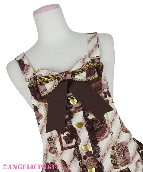 Bear's Chocolaterie Salopette by Angelic Pretty