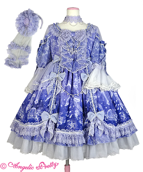Sleeping Deep Sea Stars Dress Set by Angelic Pretty