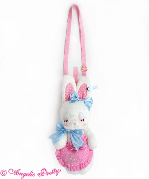Peaceful Sleeping Lyrical Bunny Plush Doll Pouch by Angelic Pretty