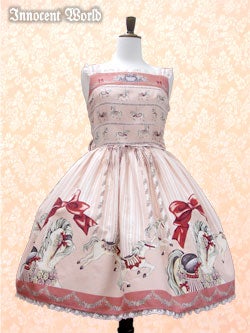 Innocent WorldバラといちごのクロスリボンJSK 薔薇と苺のクロスリボン