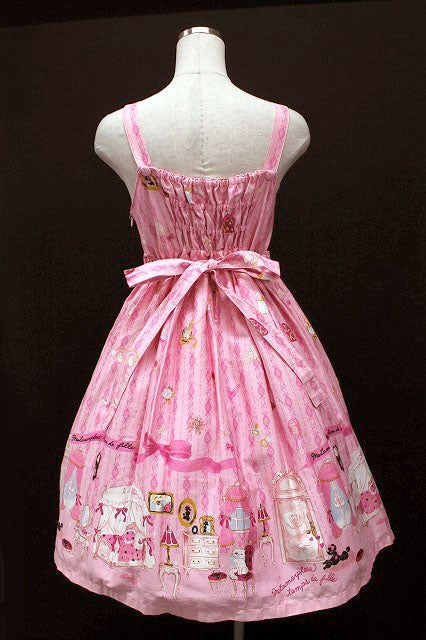 Room Print High Waist JSK by Metamorphose Temps de Fille