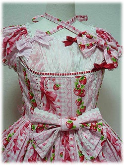 Sweet Ribbon Strawberry OP by Angelic Pretty
