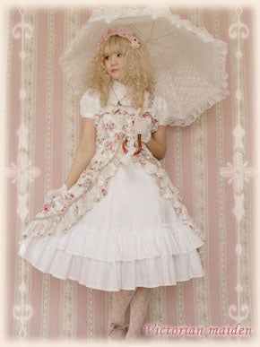 Rose Lace Rococo Dress JSK by Victorian Maiden