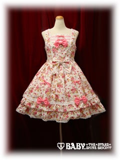 Little Kitty Bouquet Rich Ribbon JSK by Baby, the Stars Shine Bright
