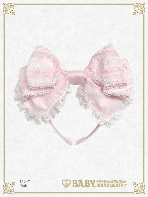 ベイビーザスターズシャインブライト BABY キャメロンカチューシャ ピンク Cameron Head Bow (2019) by Baby, the Stars Shine Bright