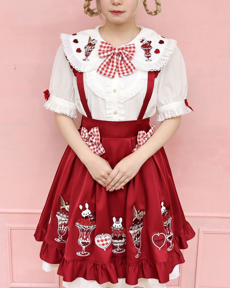 Amavel ~ Dreaming Animal Parfait Heart Apron by Offbrand