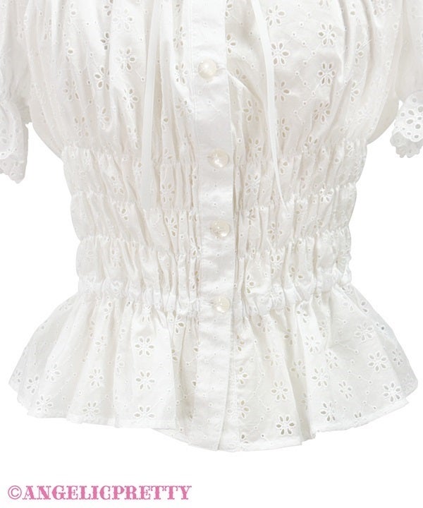 Cotton Garden Lace Off-Shoulder Blouse by Angelic Pretty