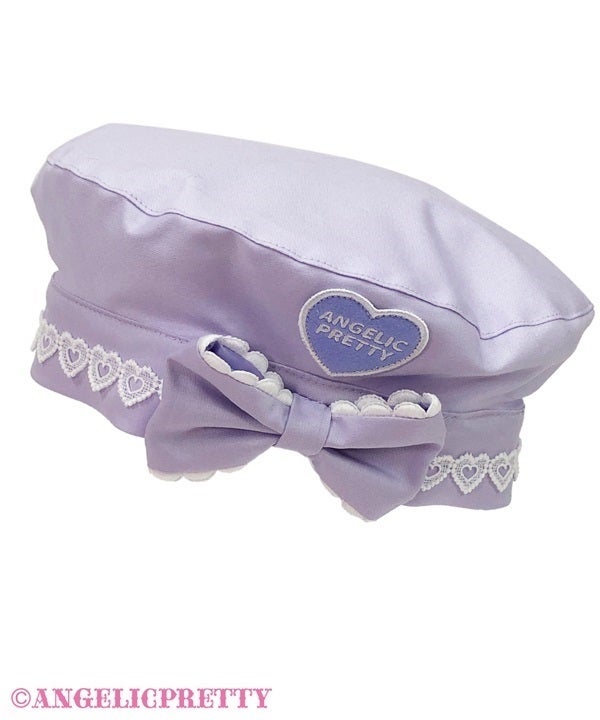 Heart patch Beret by Angelic Pretty