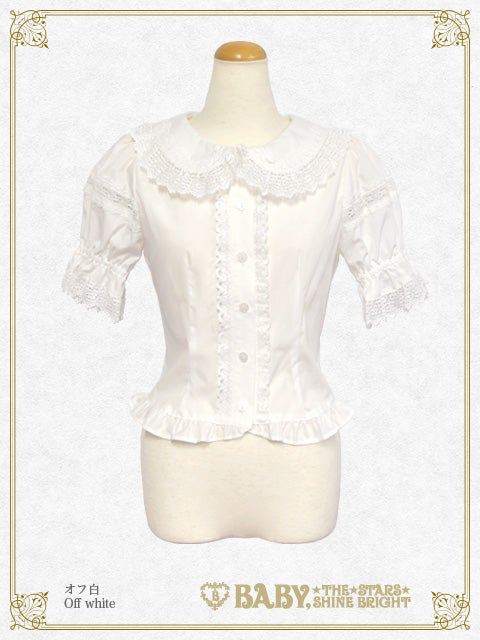 Rose Lace Half Sleeve Blouse by Baby, the Stars Shine Bright