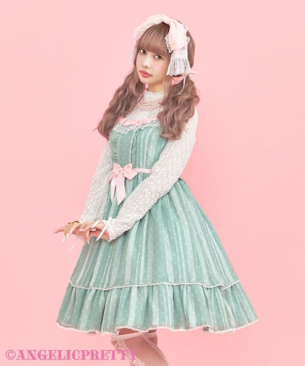 Angelic Pretty Sweet Dotシフォンワンピース ロリィタ Sweet Dot Chiffon JSK by Angelic Pretty