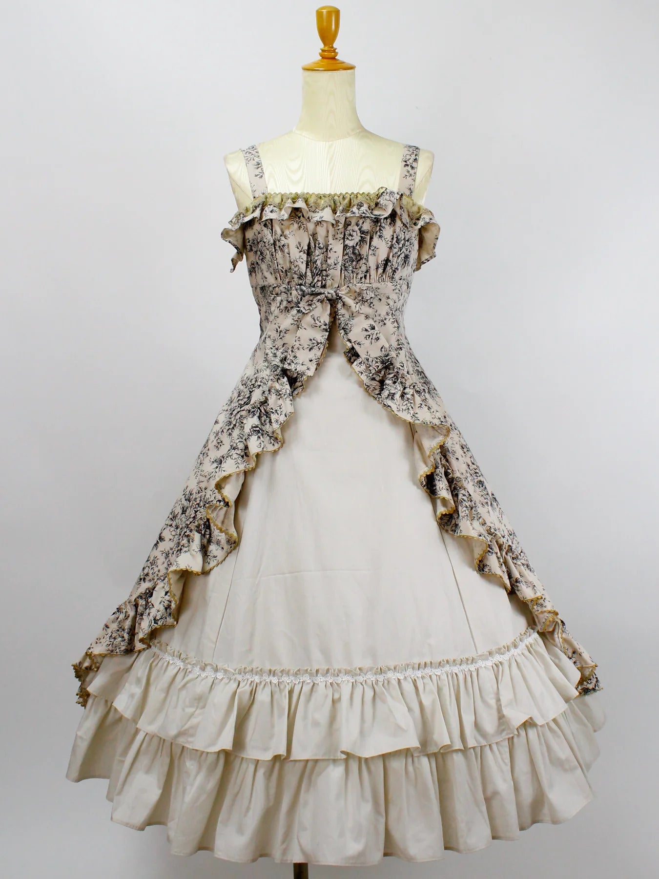 Toile de Rococo Bouquet Frill Ribon JSK by Victorian Maiden