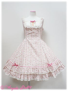 Stripe Rosy JSK by Angelic Pretty