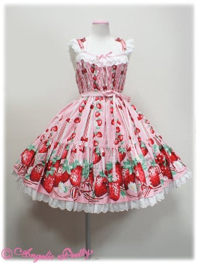 Freshly Picked Strawberries Shirring JSK by Angelic Pretty
