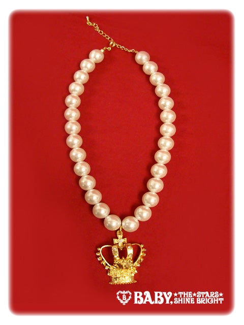 BABY THE STARS SHINE BRIGHT 王冠パールチョーカー Crown Pearl Choker by Baby, the Stars Shine Bright