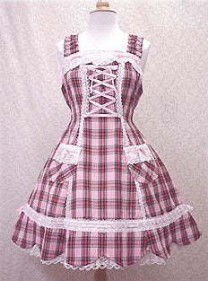 Tartan Check Hem Scallop JSK (126☆210) by Baby, the Stars Shine