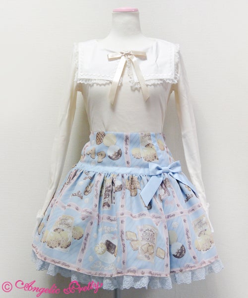 Cream Cookie Collection Skirt by Angelic Pretty