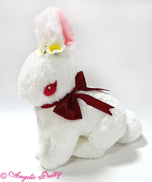 Ribbon Berry Bunny Stuffed Pouch by Angelic Pretty