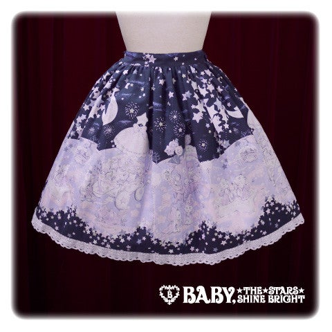 Stardust Fantasia ~Horoscope of Twins Star Kittens~ Skirt by Baby