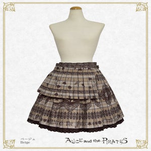 Alice's Cards Lace Tartan Check Pleated Skirt by Alice and the Pirates