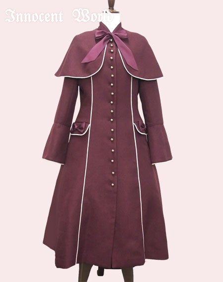 Coat with Standing Collar Cape by Innocent World
