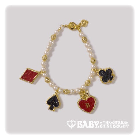 Heart Trumpブレスレット◆ベイビーザスターズシャインブライト◆トランプ 8659e661-7add-5eff-ab39-