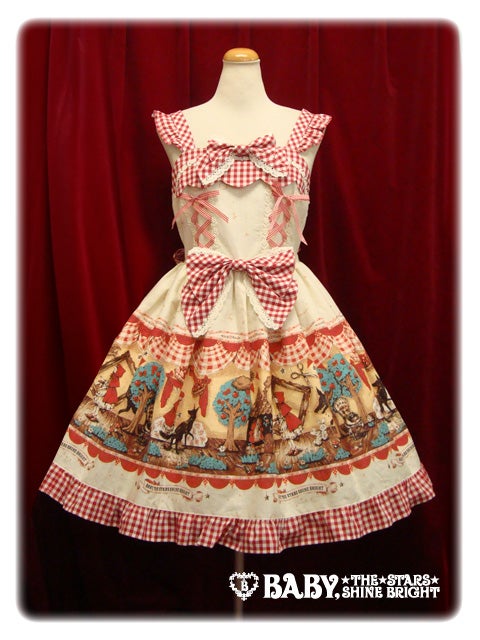 My Little Red Riding Hood Gingham JSK by Baby, the Stars Shine Bright