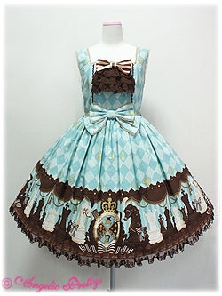 Chess Chocolate Jabot JSK by Angelic Pretty