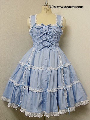 Shirring Tiered Ribbon JSK (2007) by Metamorphose Temps de Fille