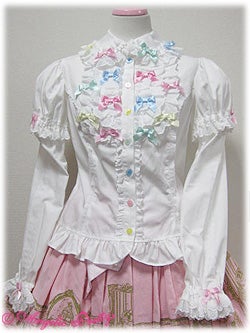 Colorful Ribbon Blouse by Angelic Pretty