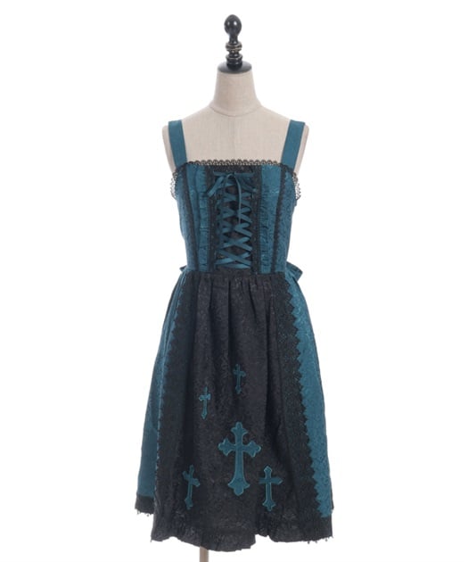 axes femme Chalmiereクロスモチーフ ジャンスカ クロスモチーフ