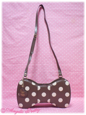Dot Cute Ribbon Style Shoulder Bag by Angelic Pretty