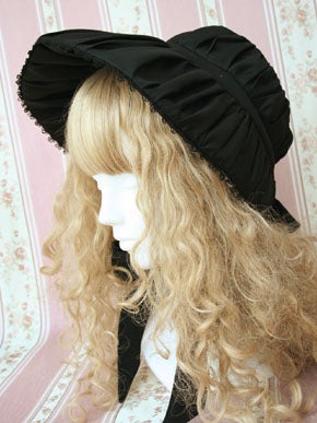 Elegant Gathers Doll Hat by Victorian Maiden