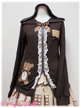 Sweet Cream Ginger Bear Parka by Angelic Pretty