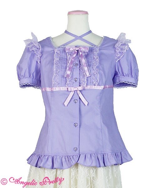 angelic pretty ブラウス　ラベンダー Heart Sherbet Blouse by Angelic Pretty