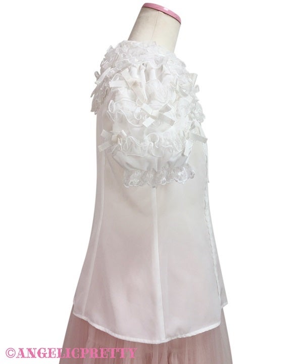 Airy Frill Short Sleeve Blouse by Angelic Pretty