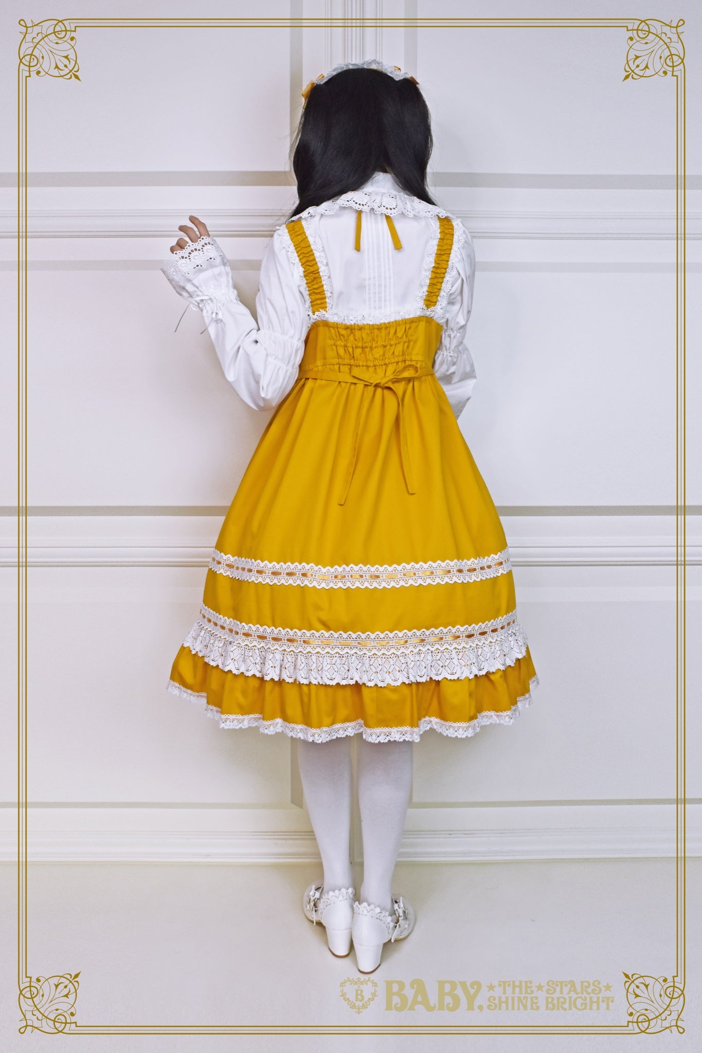 Babydoll JSK and Princess Drop Headdress Set by Baby, the Stars