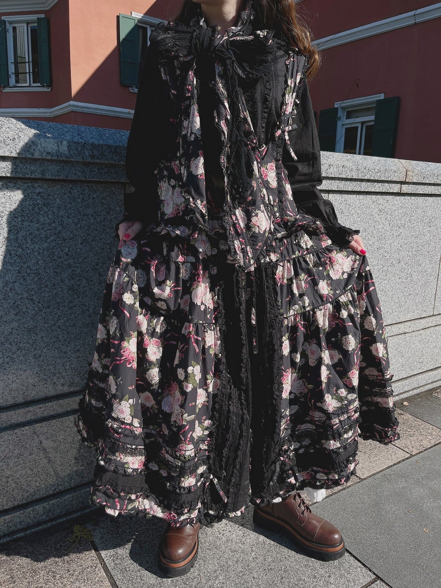 d*9様 SUPER DOLLFIE コラボ　Dorry Roseプリントワンピ SUPER DOLLFIE meets PINK HOUSE Dolly Rose Print Dress by Pink House