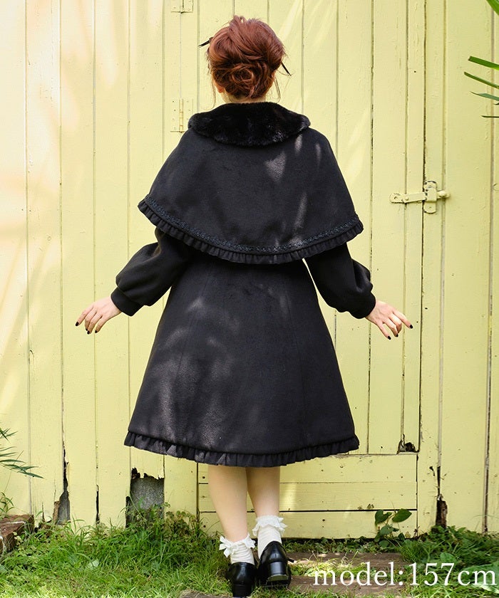 Kawaii - Long Coat with Cape by Axes Femme