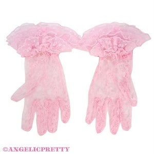 Tulle Frill Lace Gloves by Angelic Pretty