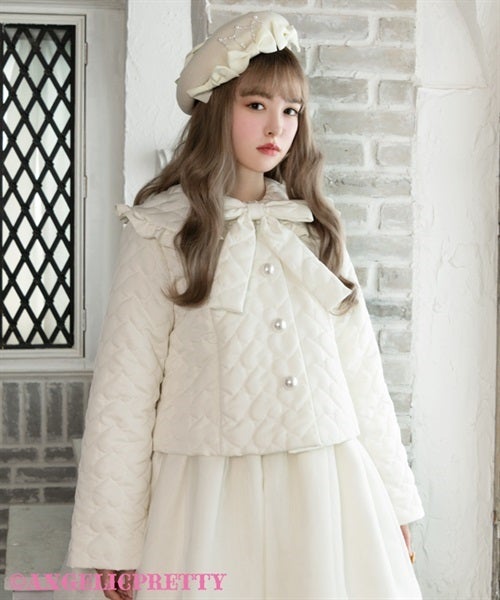 Fluffy Heart Short Coat by Angelic Pretty